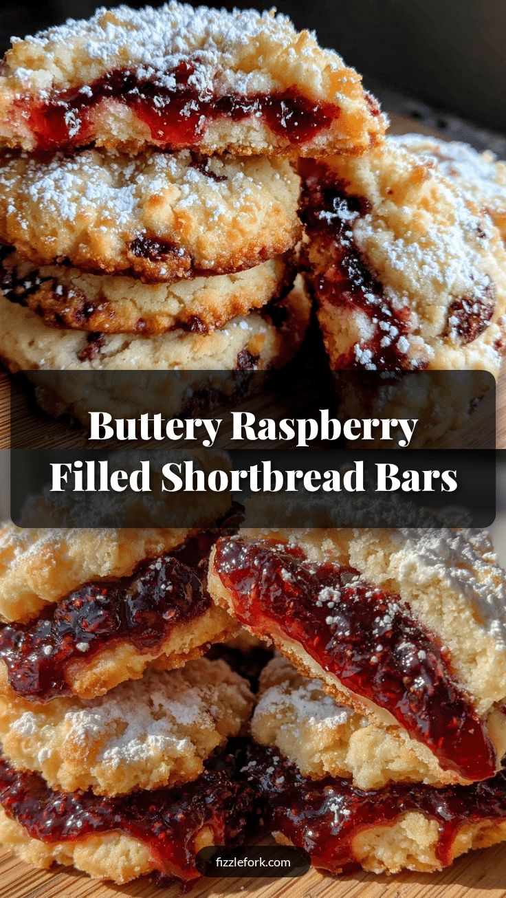 buttery raspberry filled shortbread bars recipe