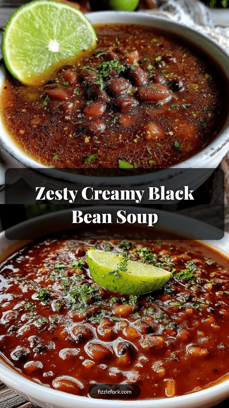 creamy black bean soup recipe