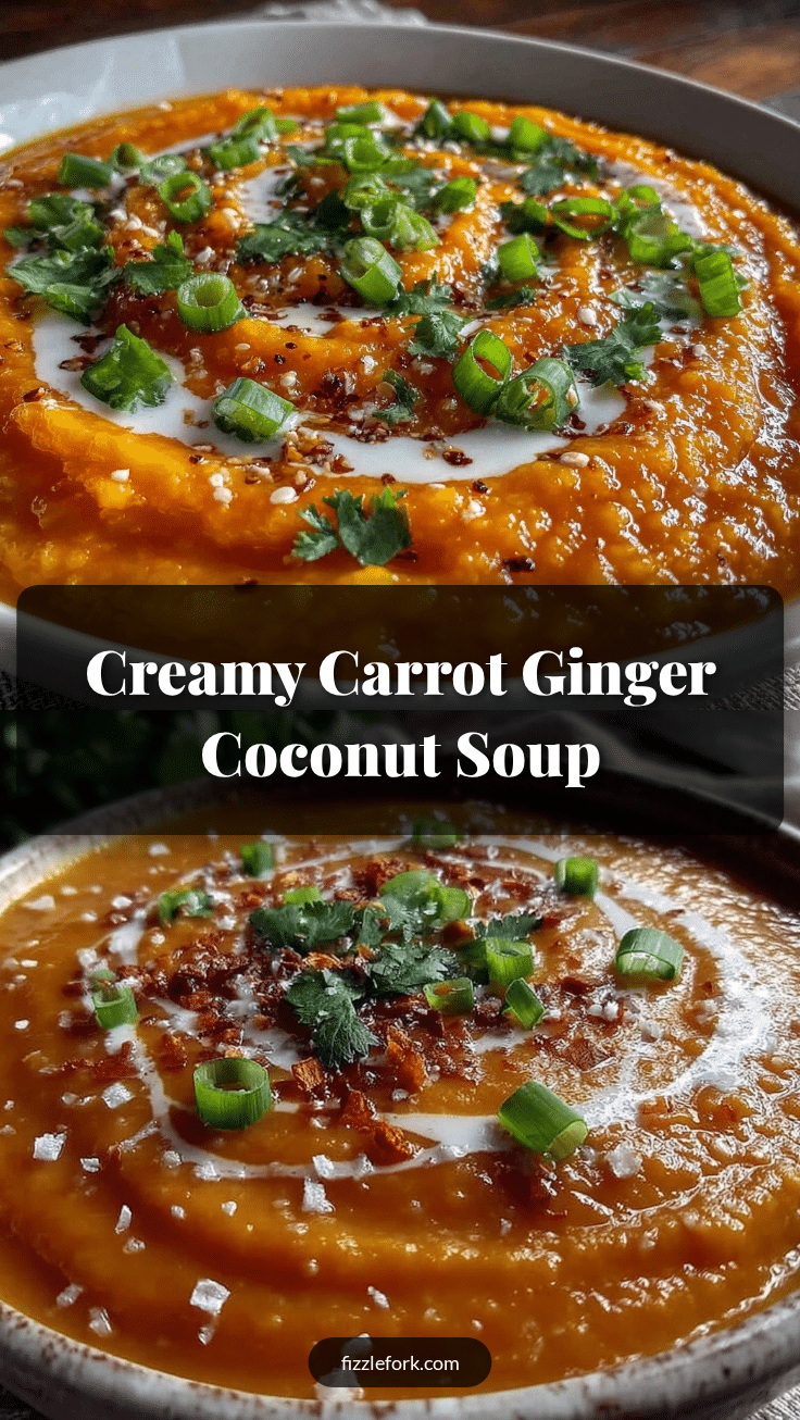creamy carrot ginger soup recipe