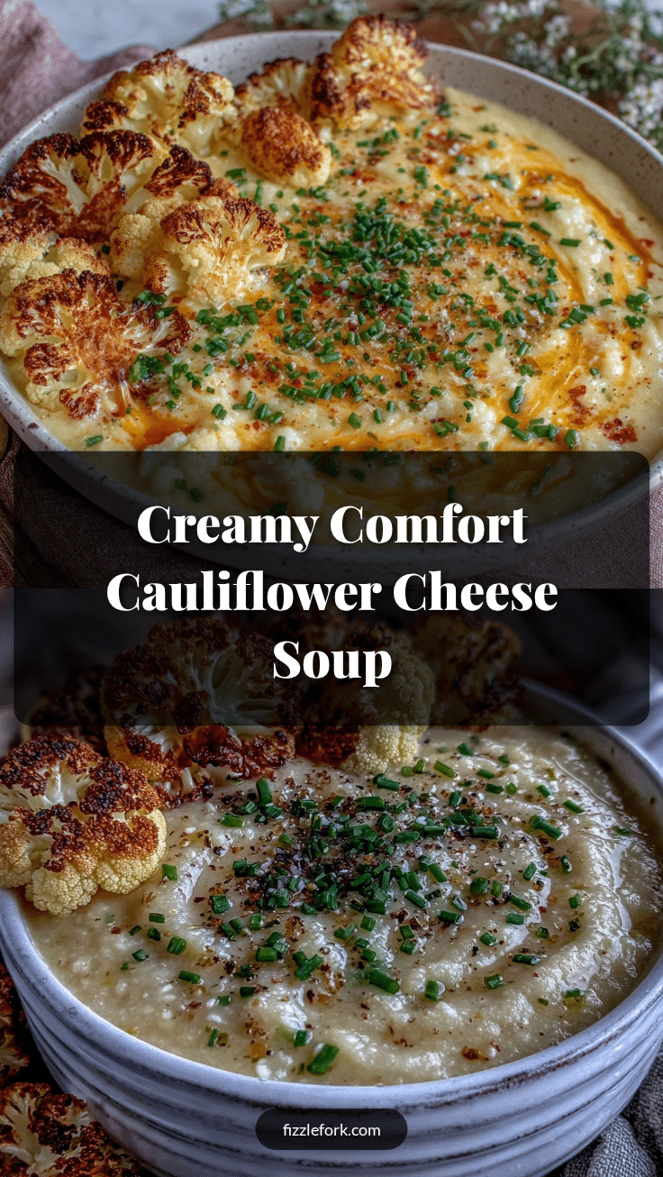 creamy cauliflower cheese soup recipe