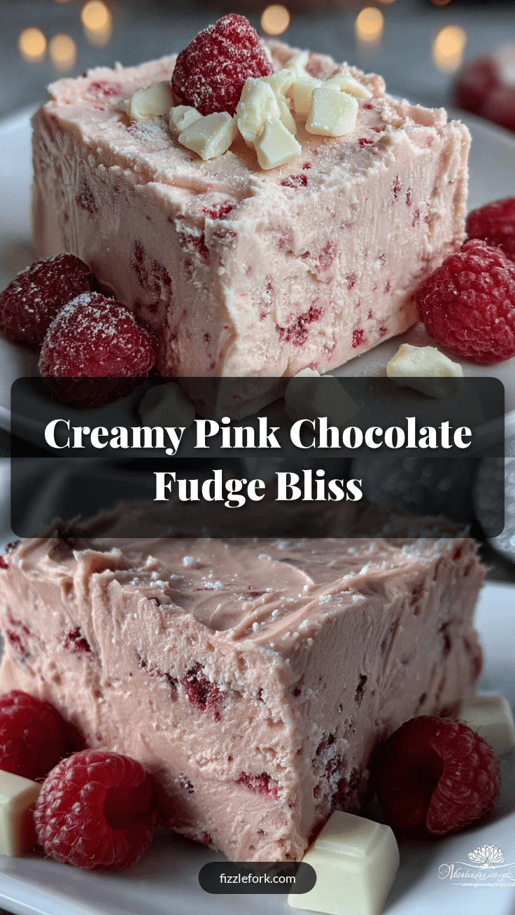 creamy pink chocolate fudge recipe