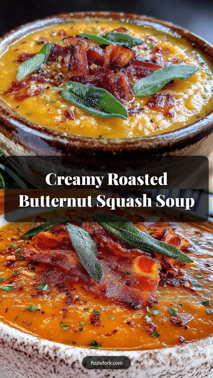 creamy roasted butternut squash soup recipe
