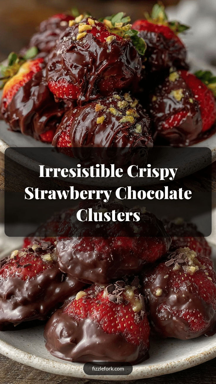 crispy strawberry chocolate clusters recipe