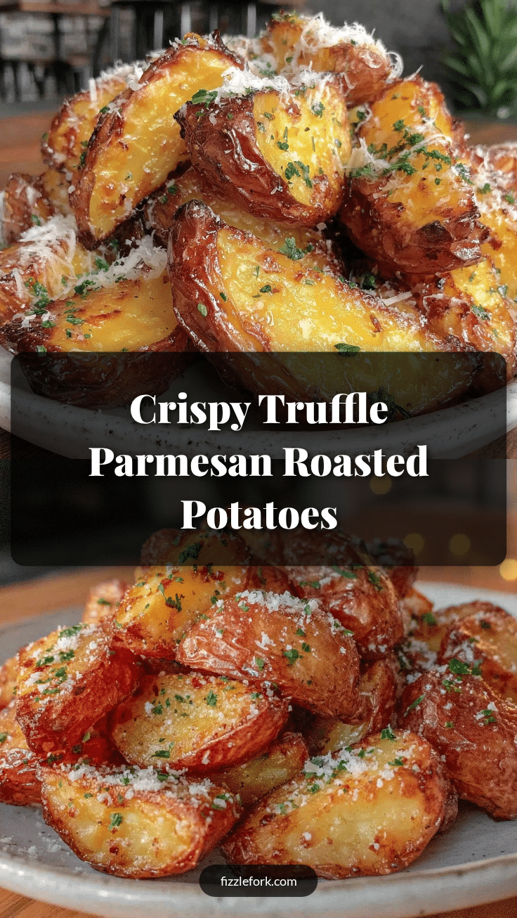 crispy truffle parmesan roasted potatoes recipe