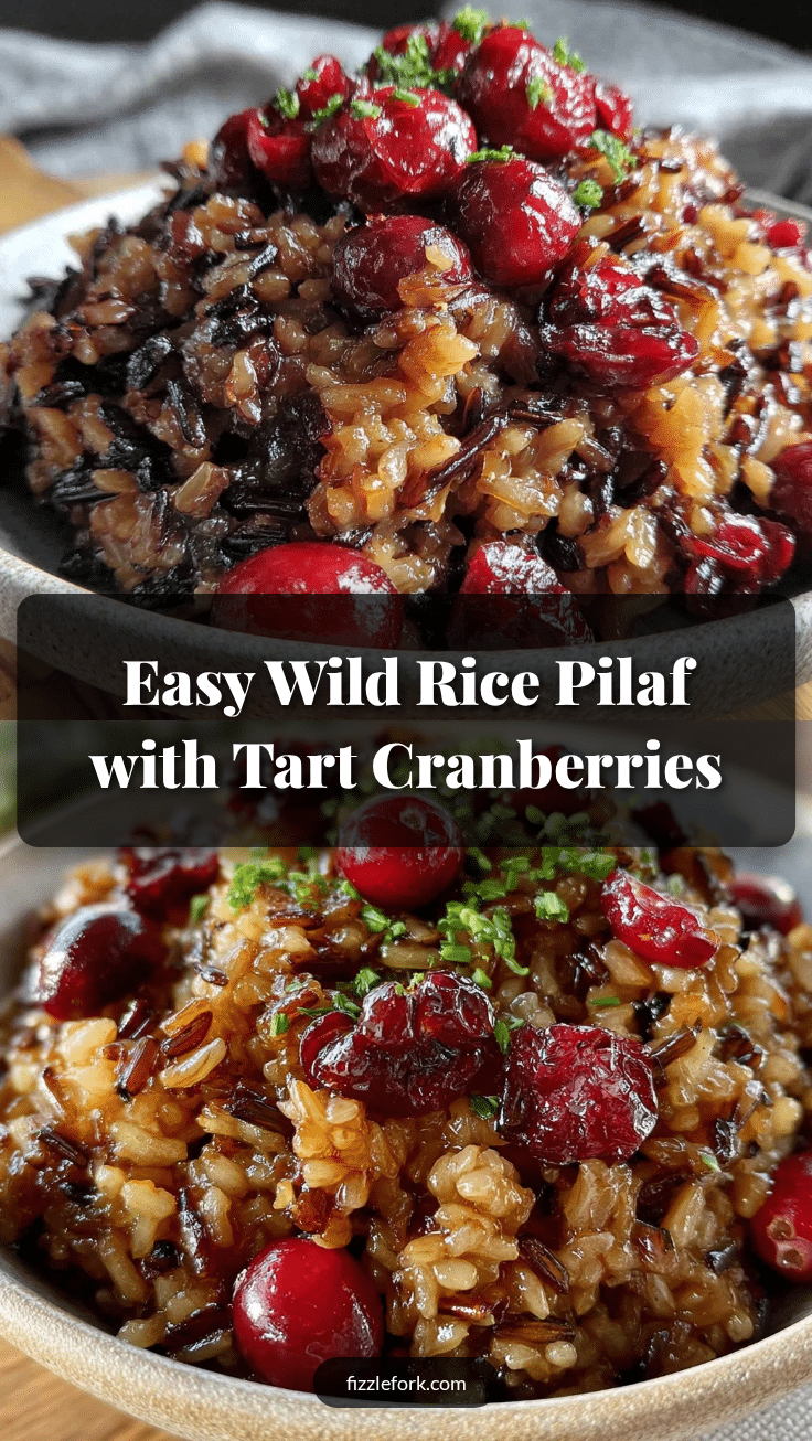 easy wild rice pilaf with tart cranberries recipe