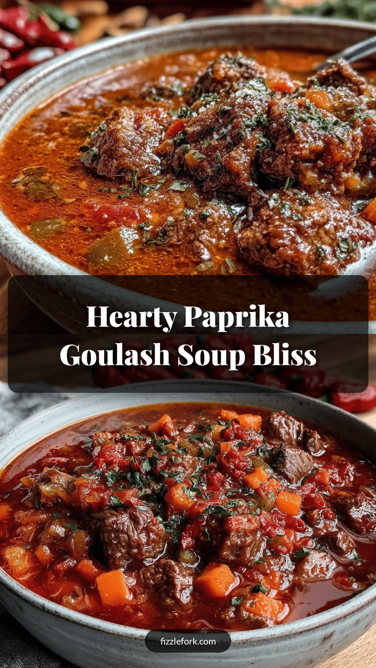 savory goulash soup with paprika recipe