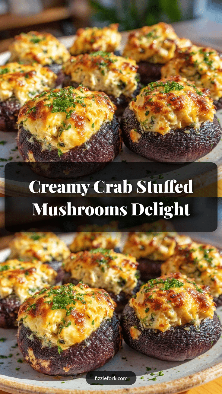 savory stuffed mushrooms with creamy crab filling recipe