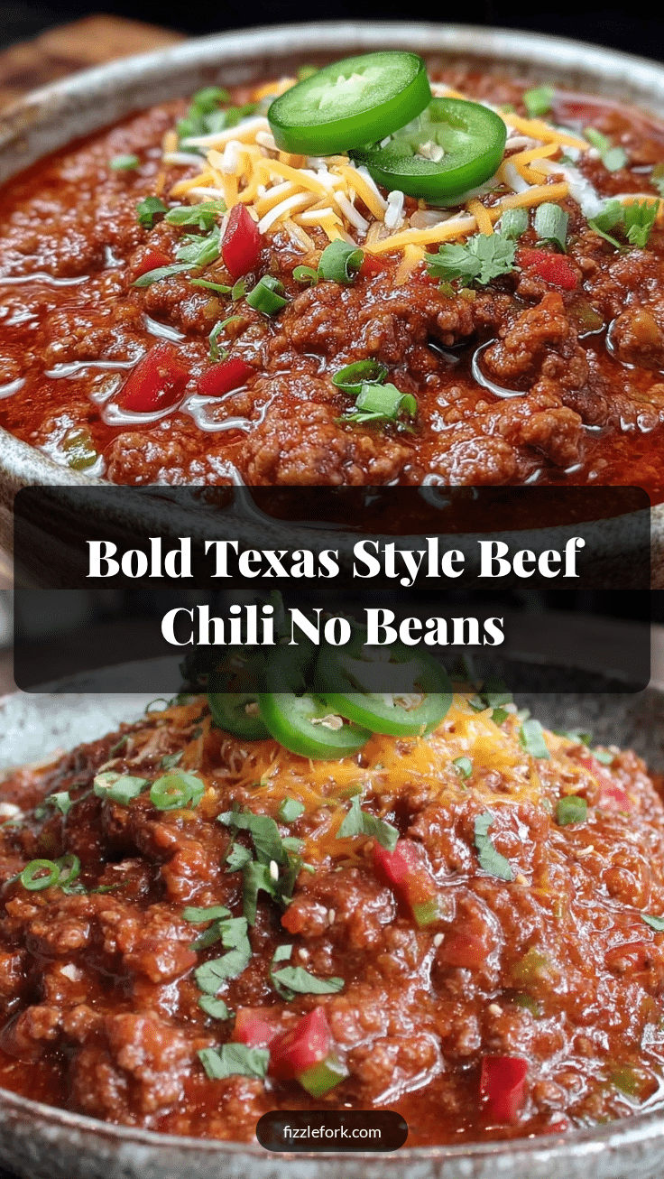 Texas Style Beef Chili No Beans recipe