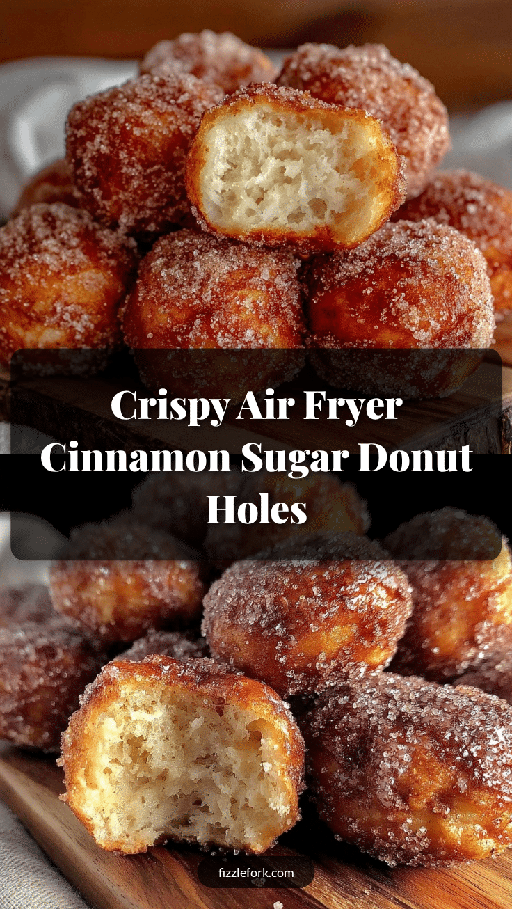 air fryer cinnamon sugar donut holes recipe