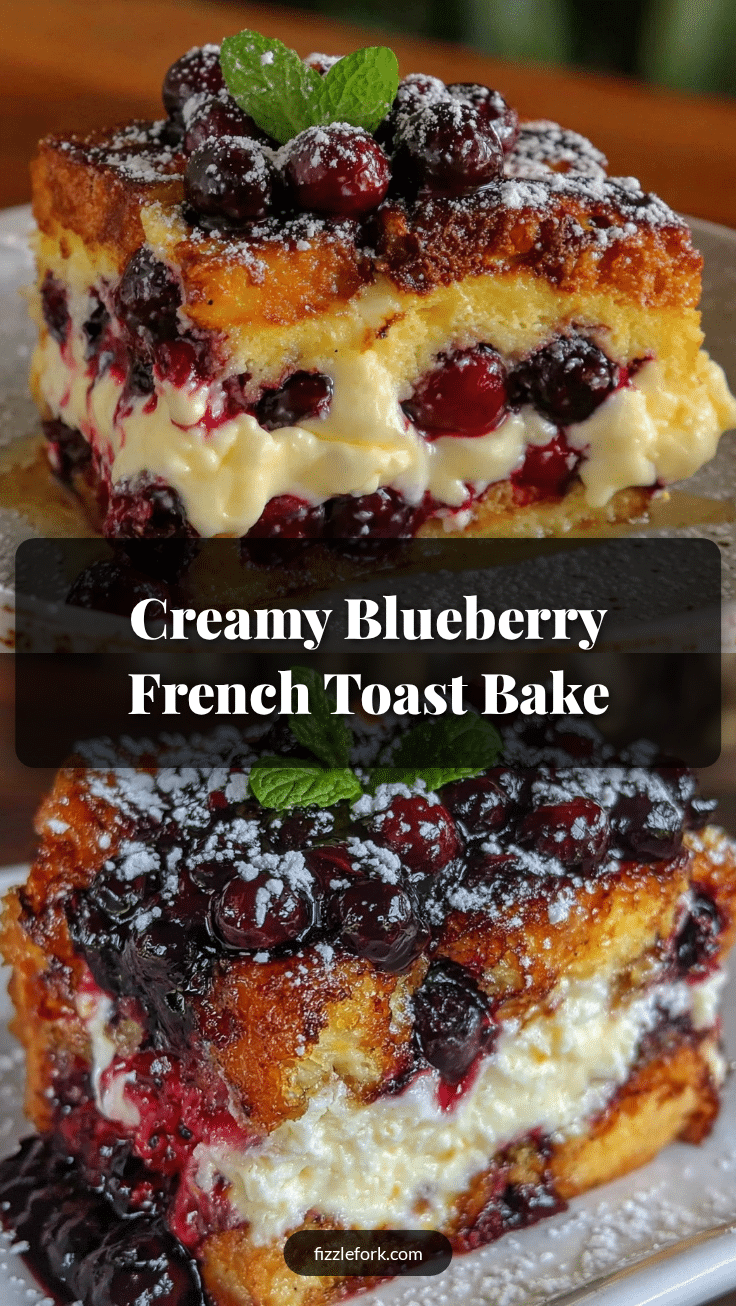 blueberry cream cheese french toast bake recipe