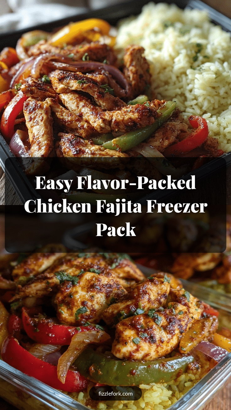 chicken fajita freezer pack recipe