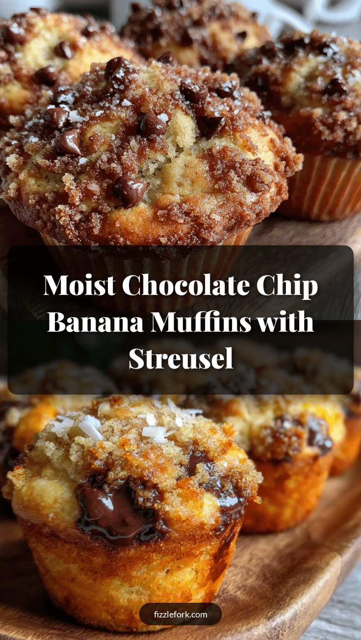 chocolate chip banana bread muffins recipe