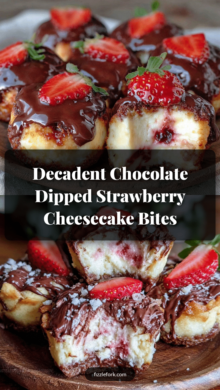 chocolate dipped strawberry cheesecake bites recipe