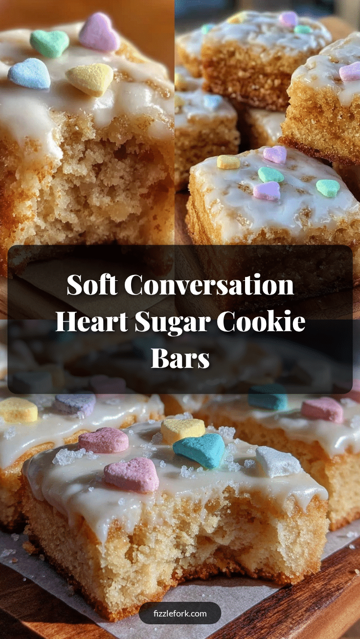 conversation heart sugar cookie bars recipe