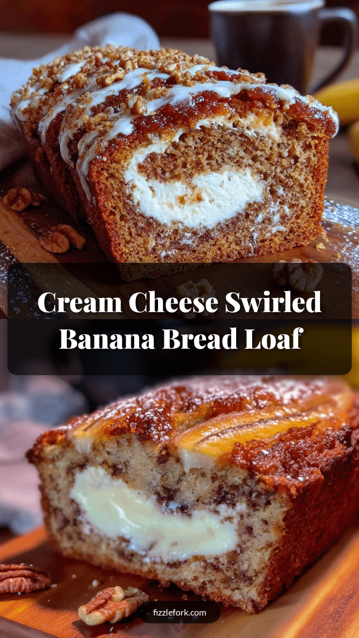 cream cheese stuffed banana bread recipe