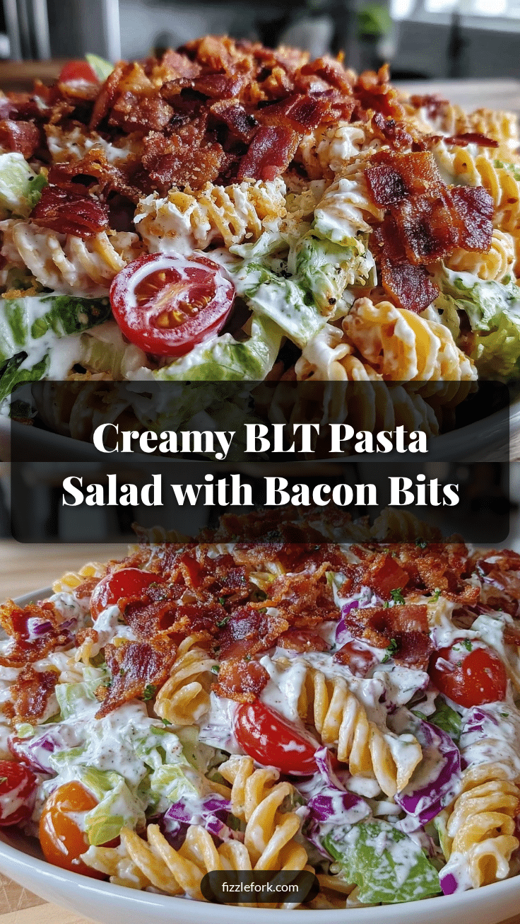 creamy BLT pasta salad recipe