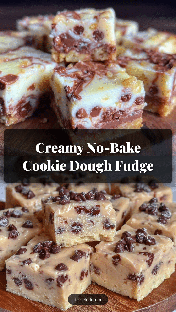 creamy cookie dough fudge no-bake recipe recipe