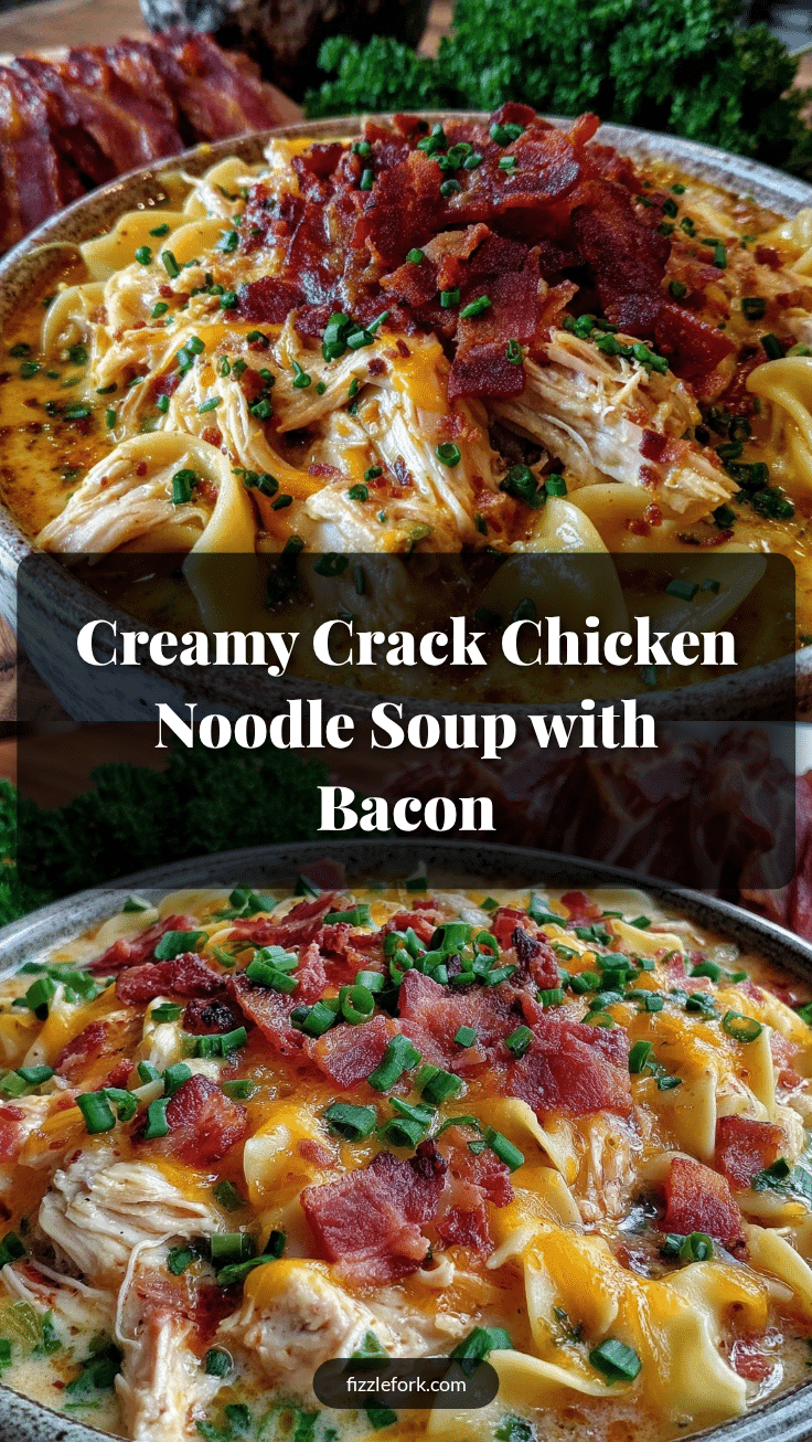 creamy crack chicken noodle soup recipe