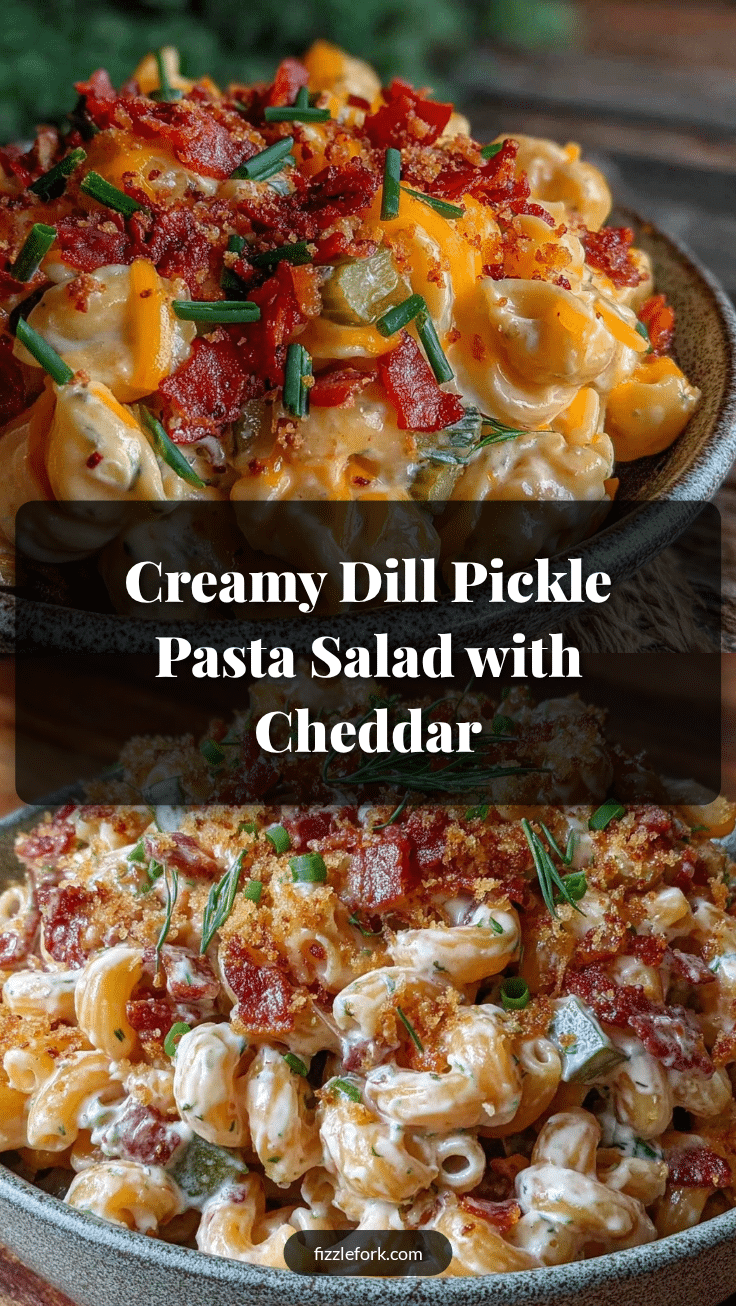 creamy dill pickle pasta salad recipe