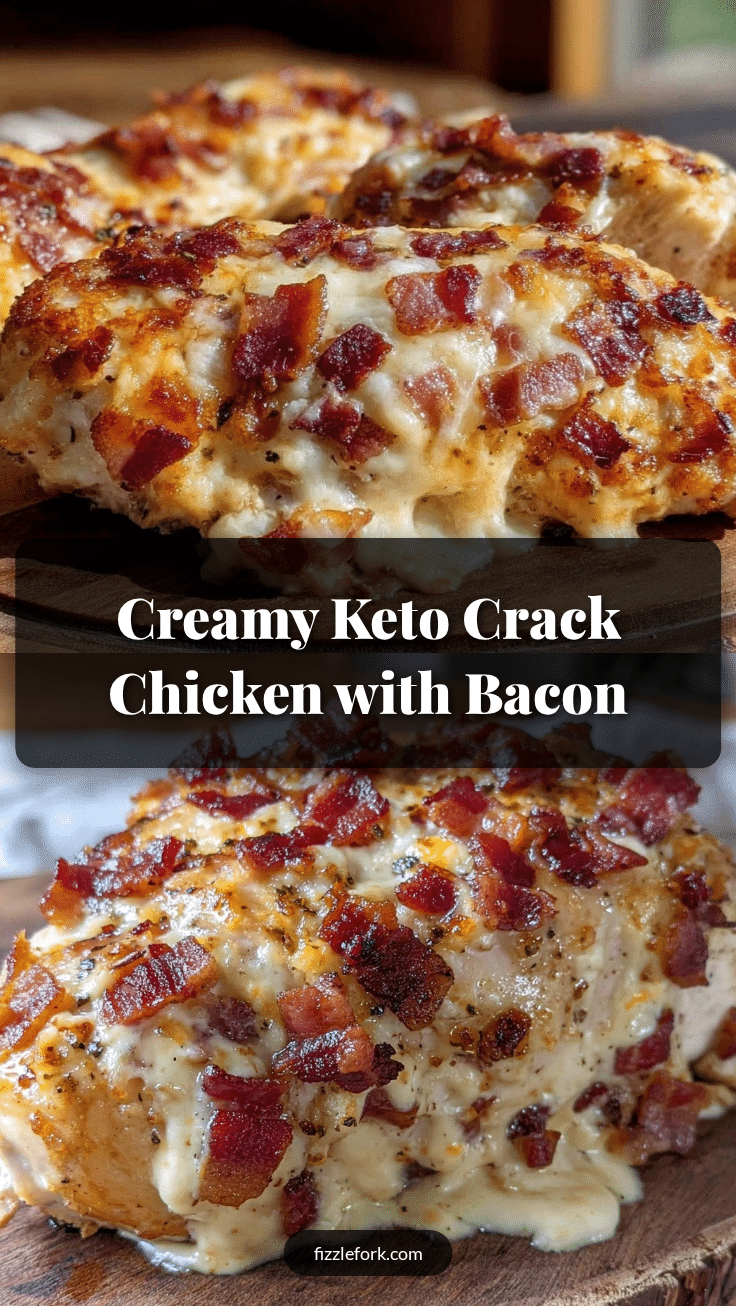 creamy keto crack chicken with bacon recipe