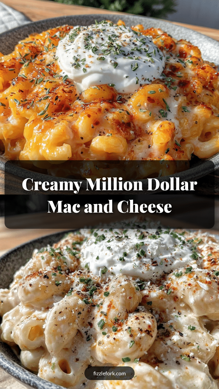 Creamy Million Dollar Mac and Cheese with Sour Cream recipe