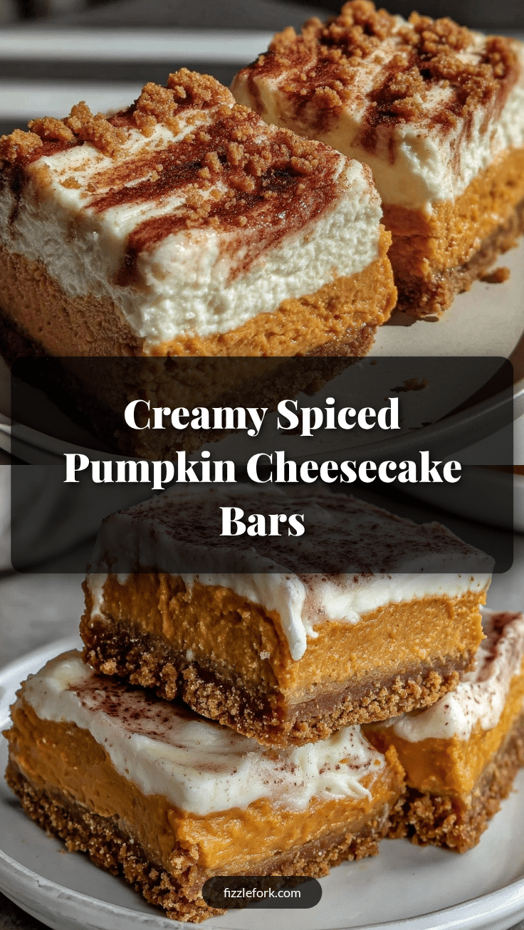 creamy pumpkin cheesecake bars recipe