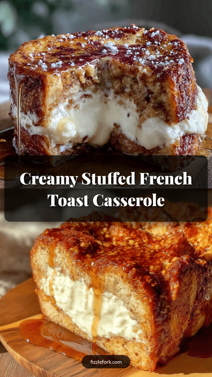 Creamy Stuffed French Toast Casserole recipe