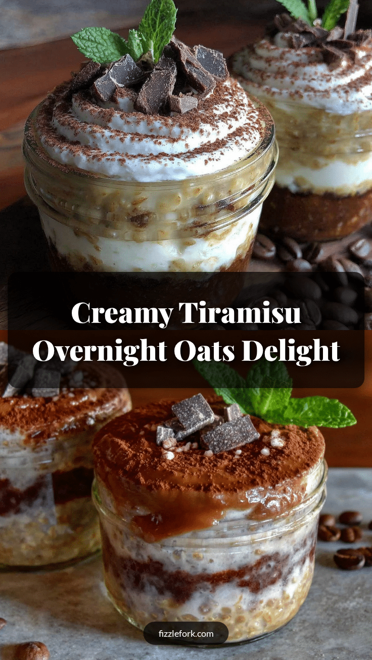 creamy tiramisu overnight oats recipe