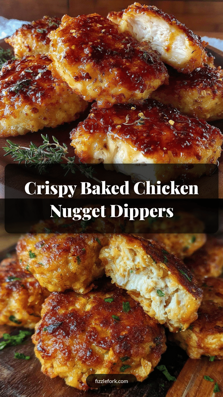 crispy baked chicken nugget dippers recipe