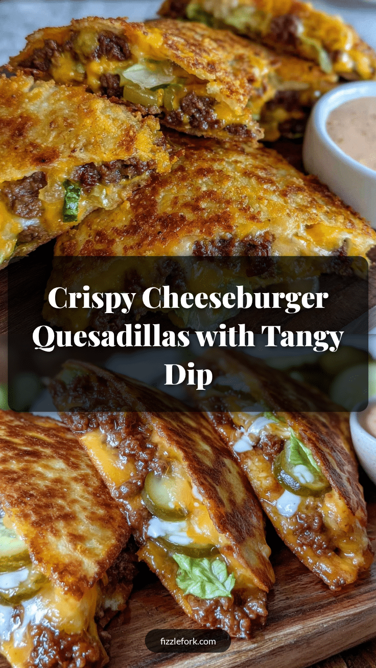 crispy cheeseburger quesadillas recipe