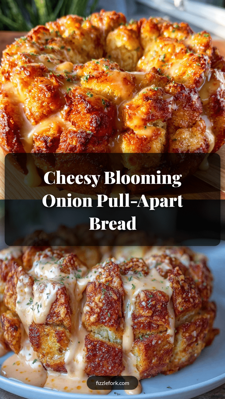 crispy cheesy blooming onion bread pull-apart recipe