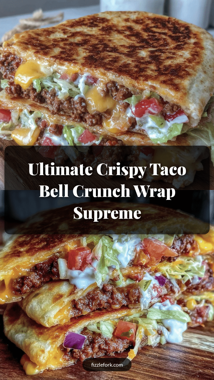 Crispy Taco Bell Crunch Wrap Supreme recipe recipe