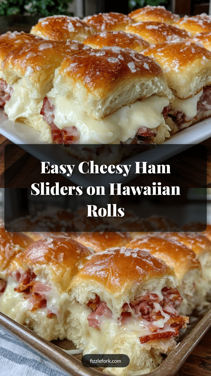 easy cheesy ham sliders recipe