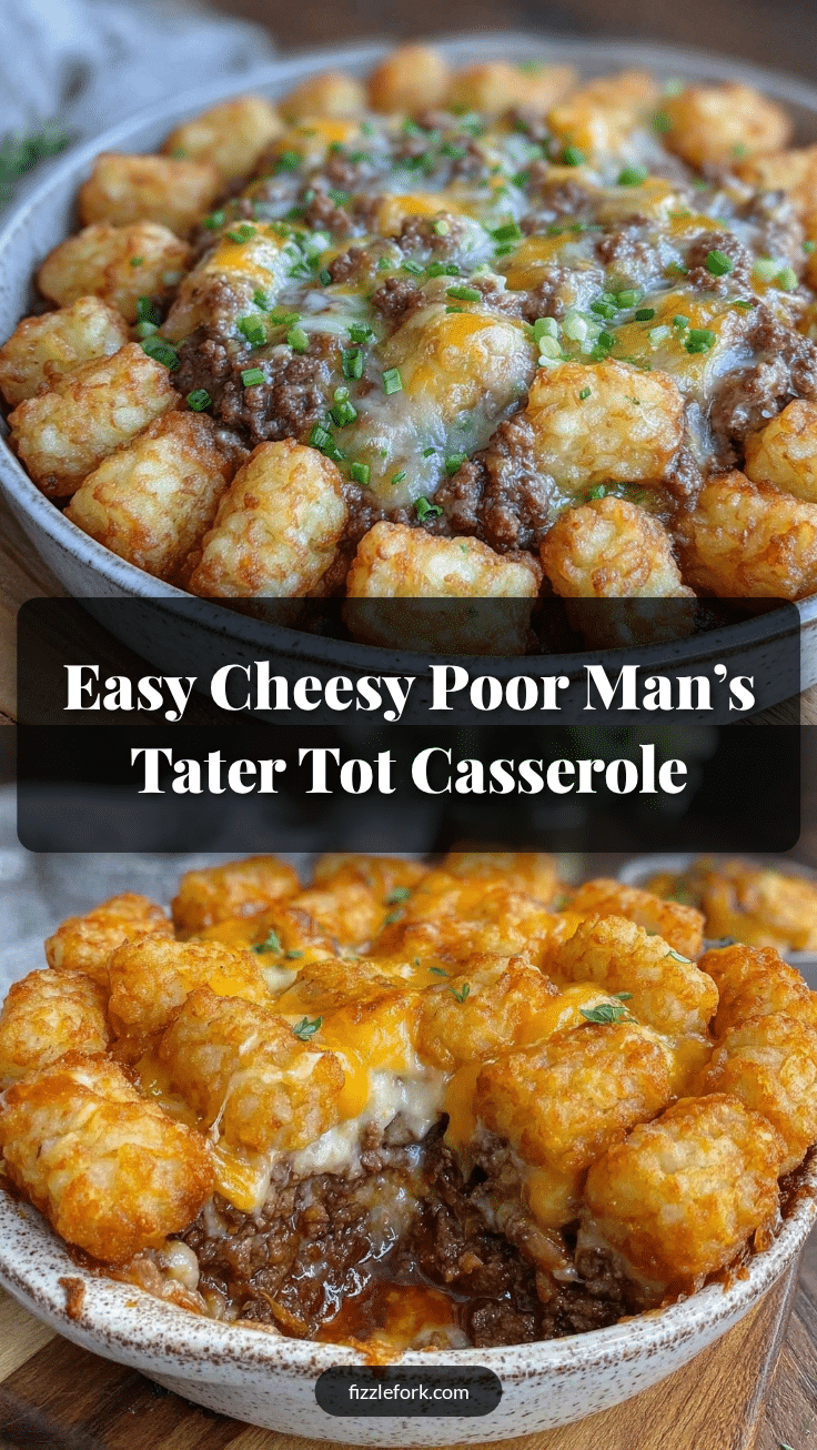 easy cheesy tater tot casserole recipe