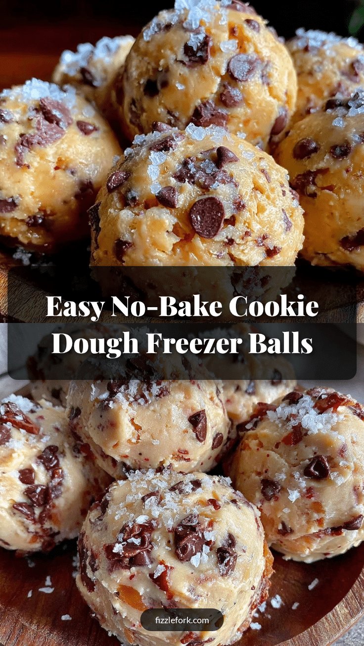 easy no bake cookie dough freezer balls recipe