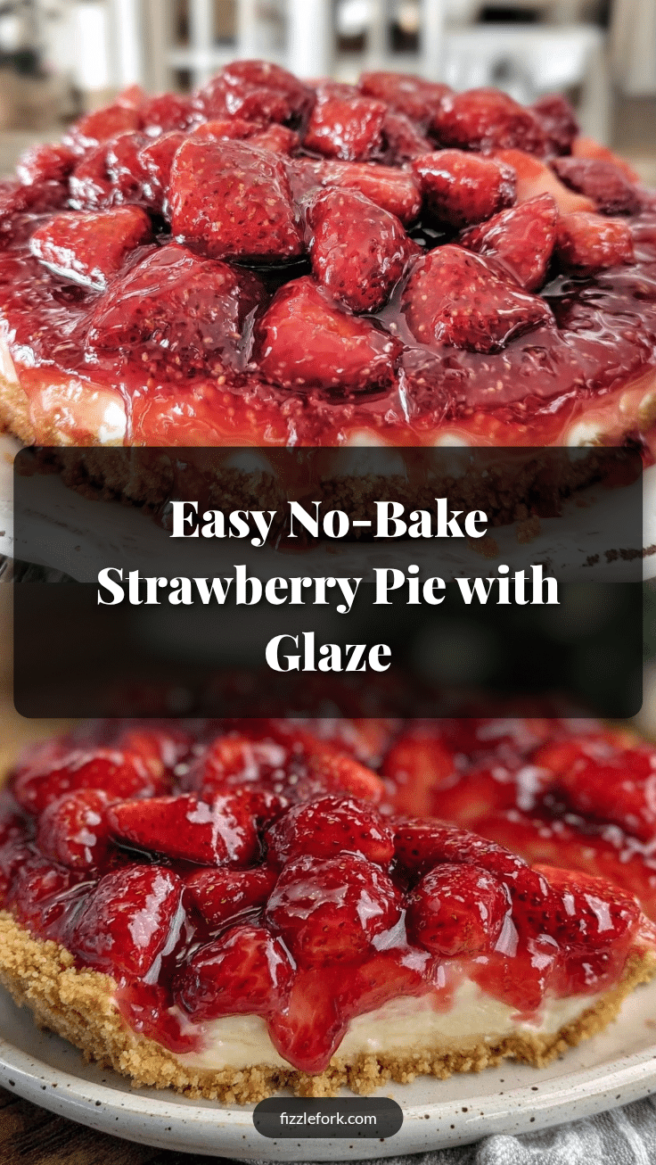 easy no bake strawberry pie recipe