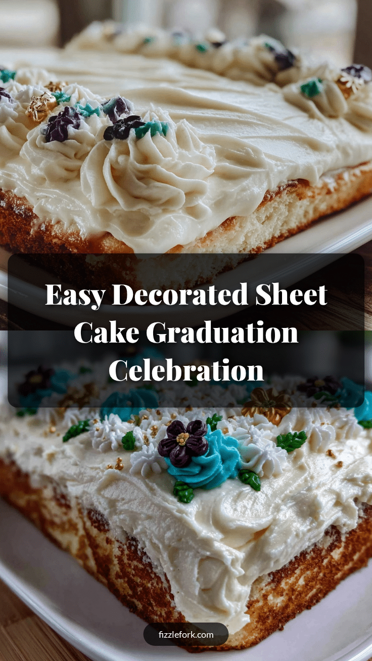 easy sheet cake graduation cake recipe