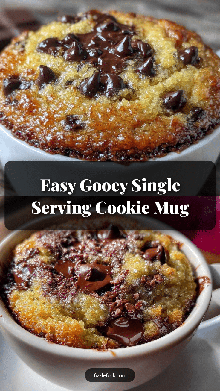 easy single serving chocolate chip cookie in a mug recipe