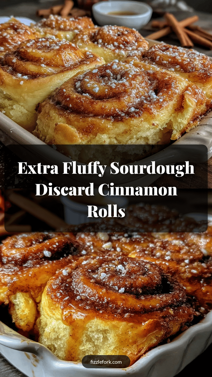 fluffy sourdough discard cinnamon rolls recipe