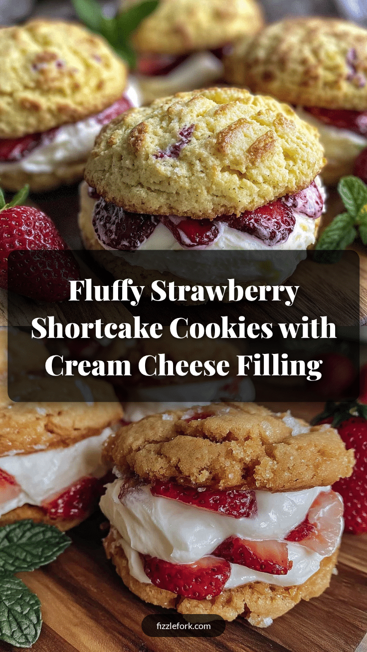 fluffy strawberry shortcake cookies recipe