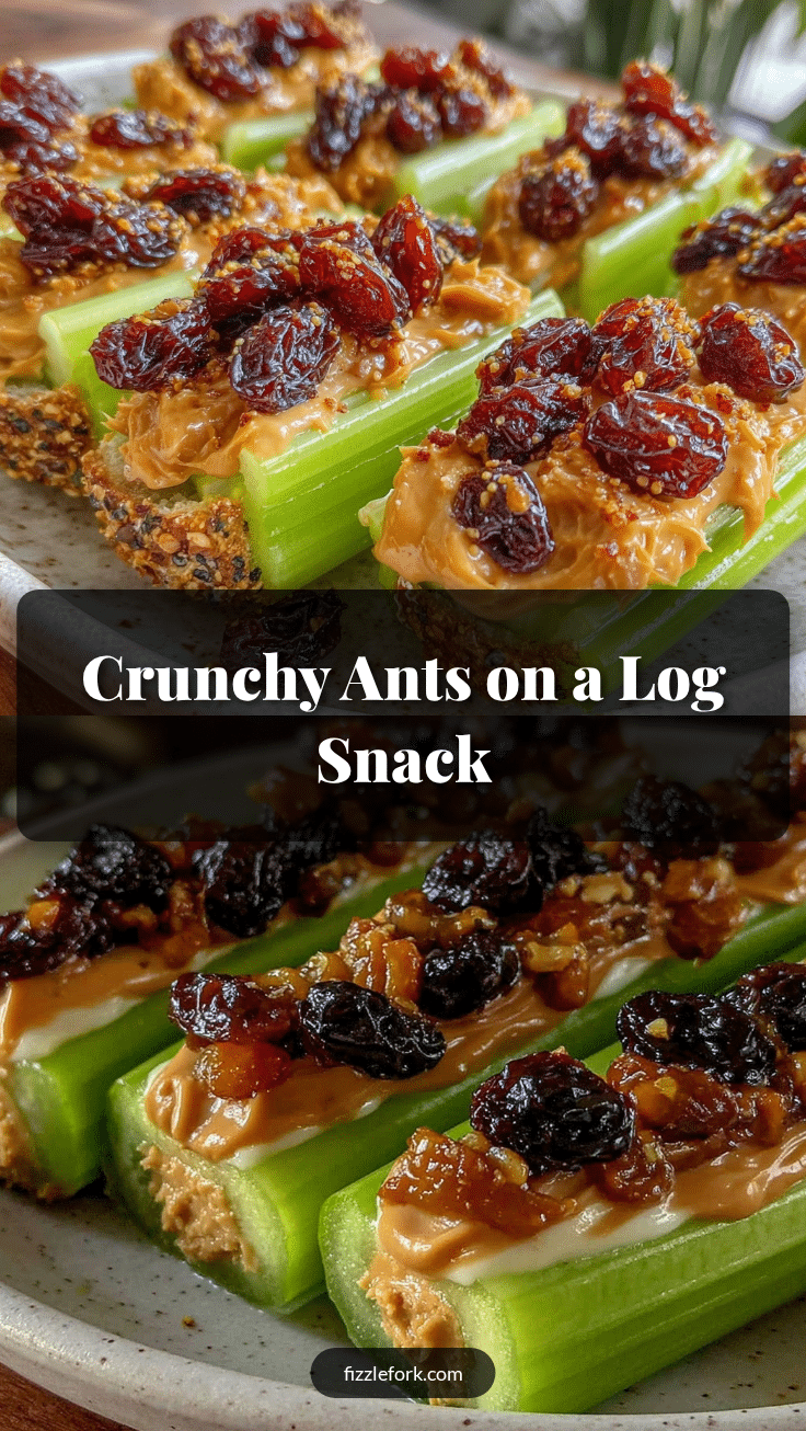 fresh ants on a log snack recipe