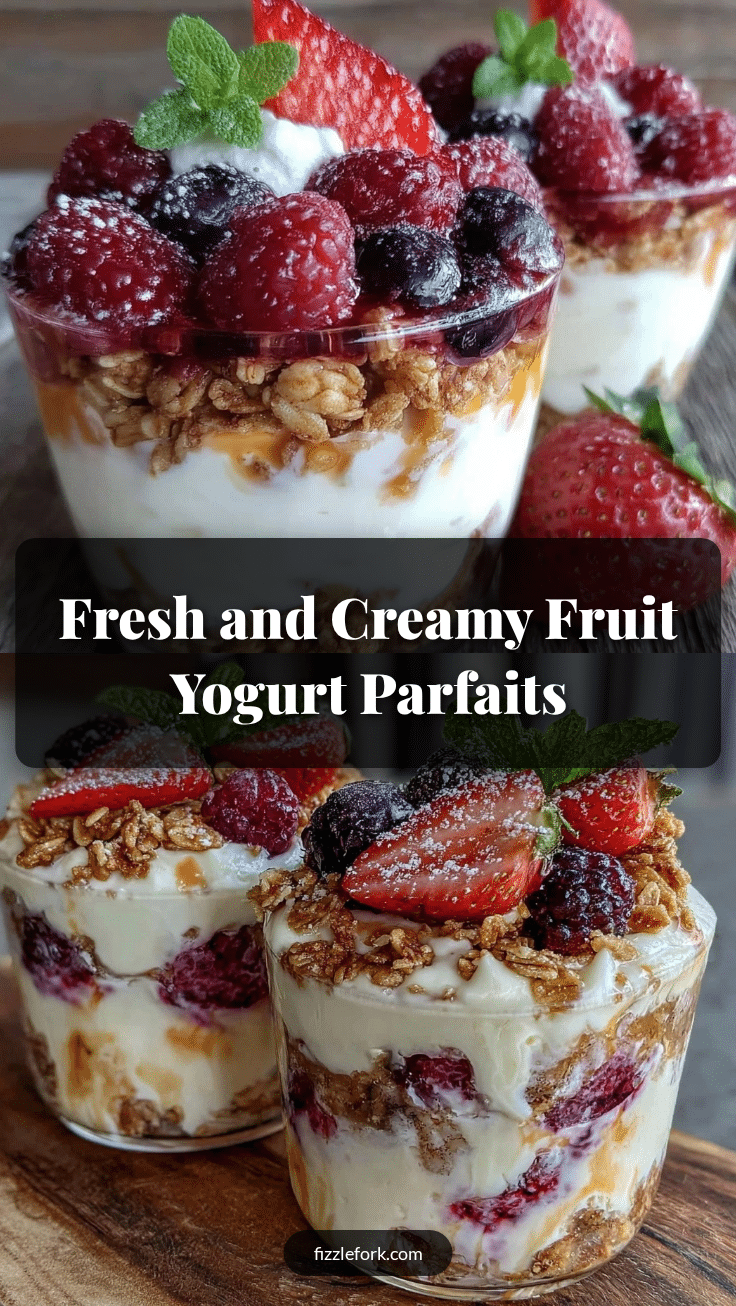 fresh fruit and yogurt parfait cups recipe