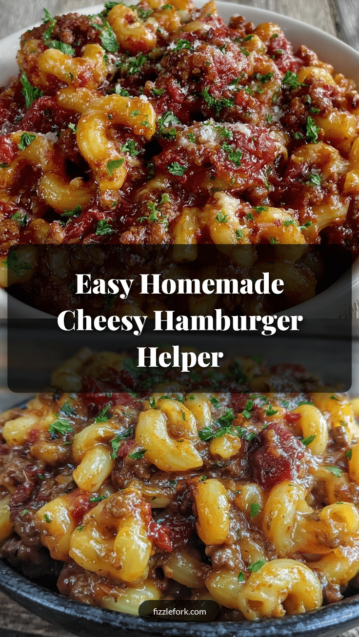 homemade cheesy hamburger helper recipe