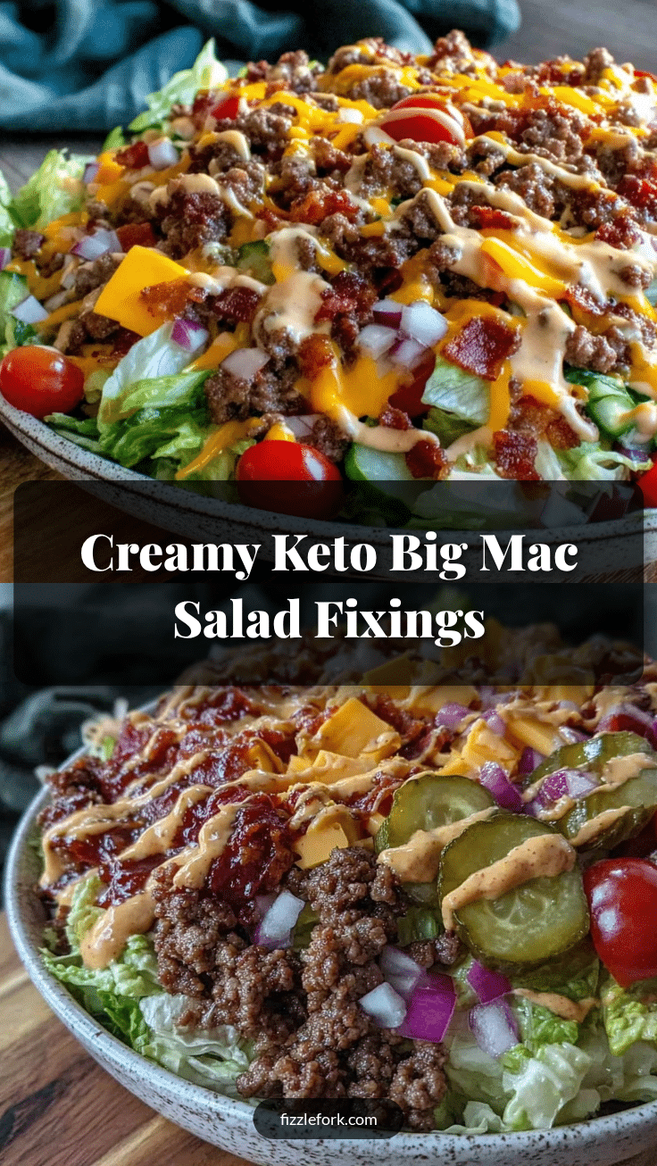 keto big mac salad recipe