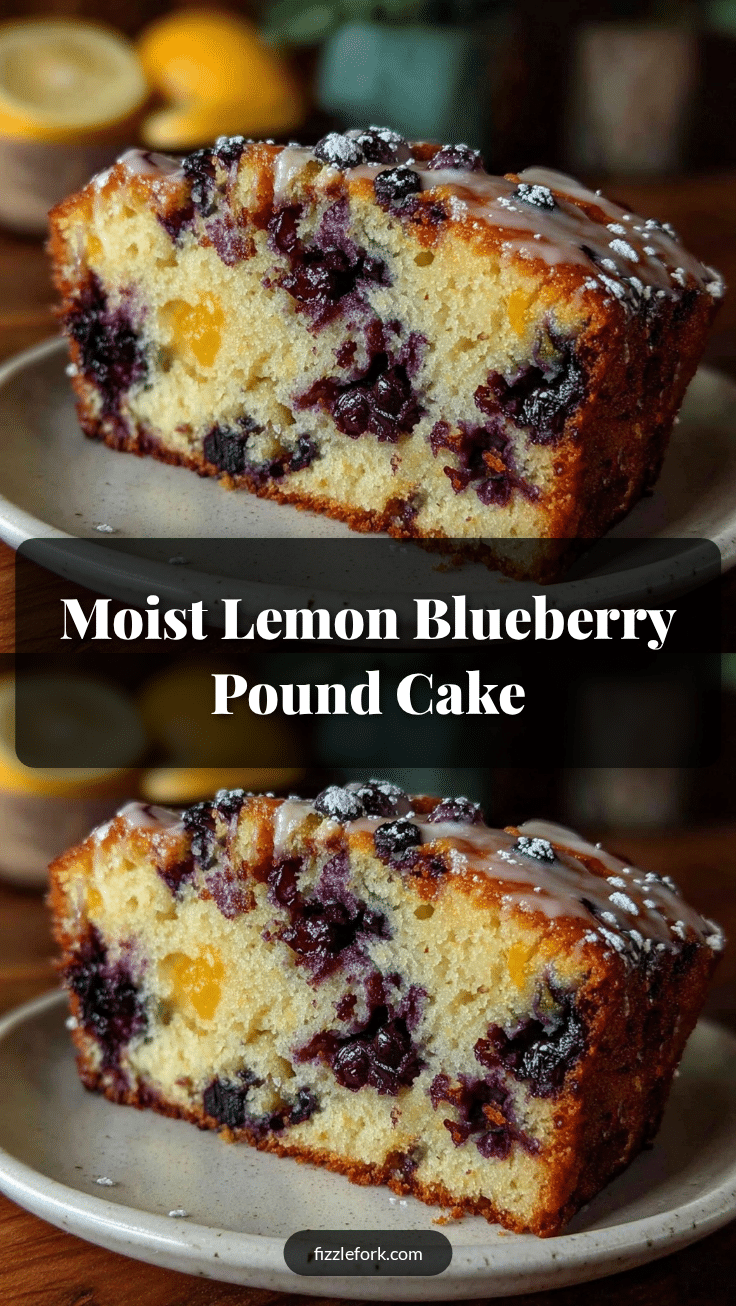 moist lemon blueberry pound cake recipe