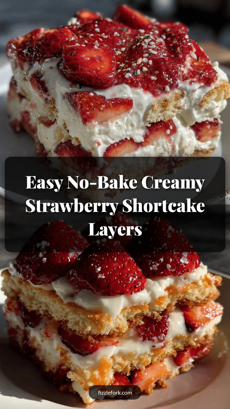 no-bake strawberry shortcake icebox cake recipe