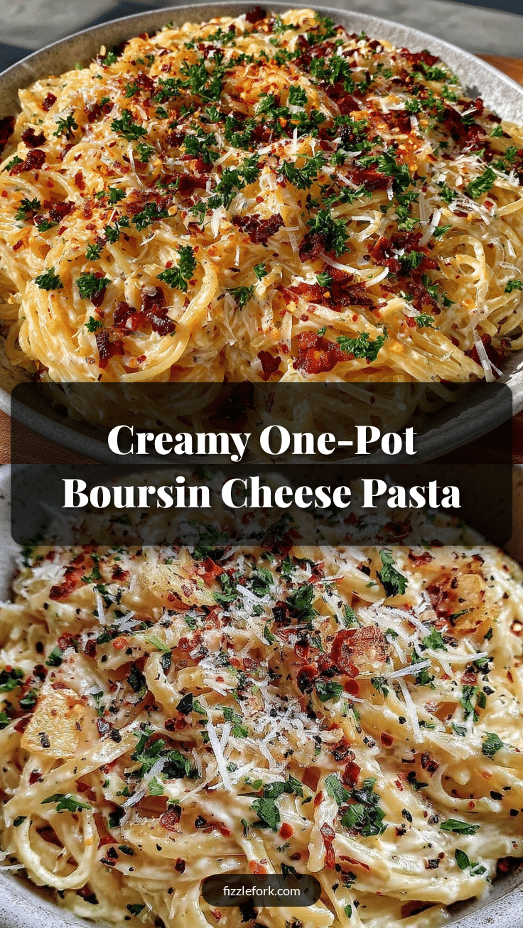 one-pot Boursin cheese pasta recipe