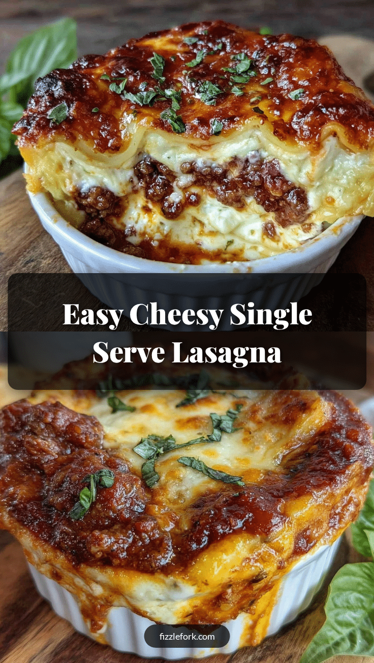 single serve lasagna recipe