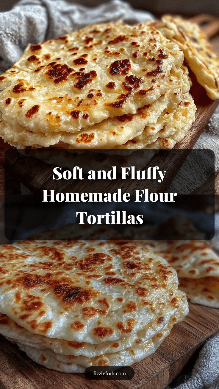soft and fluffy homemade flour tortillas recipe