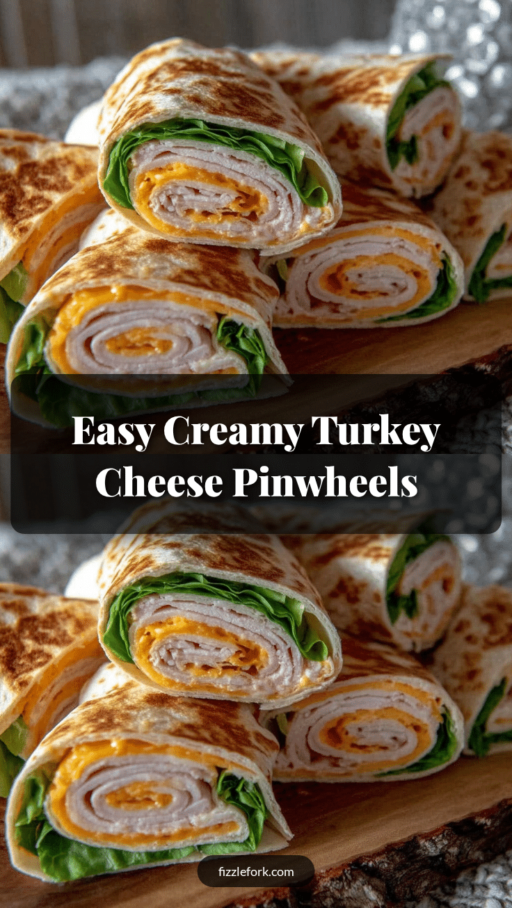 turkey and cheese pinwheel sandwiches recipe